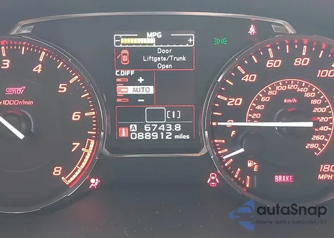 2015 Subaru Wrx Sti from USA, damaged, VIN JF1VA2P6XF9836658